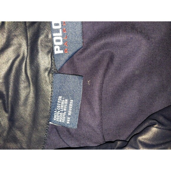 VTG NWT POLO SPORT Ralph Lauren Wet Look Black Jacket  XXL Stadium snow beach - Picture 7 of 8